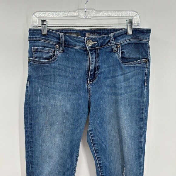 KUT FROM THE KLOTH Toothpick Skinny Stretch Denim Blue Jeans Size 10 - Picture 3 of 8
